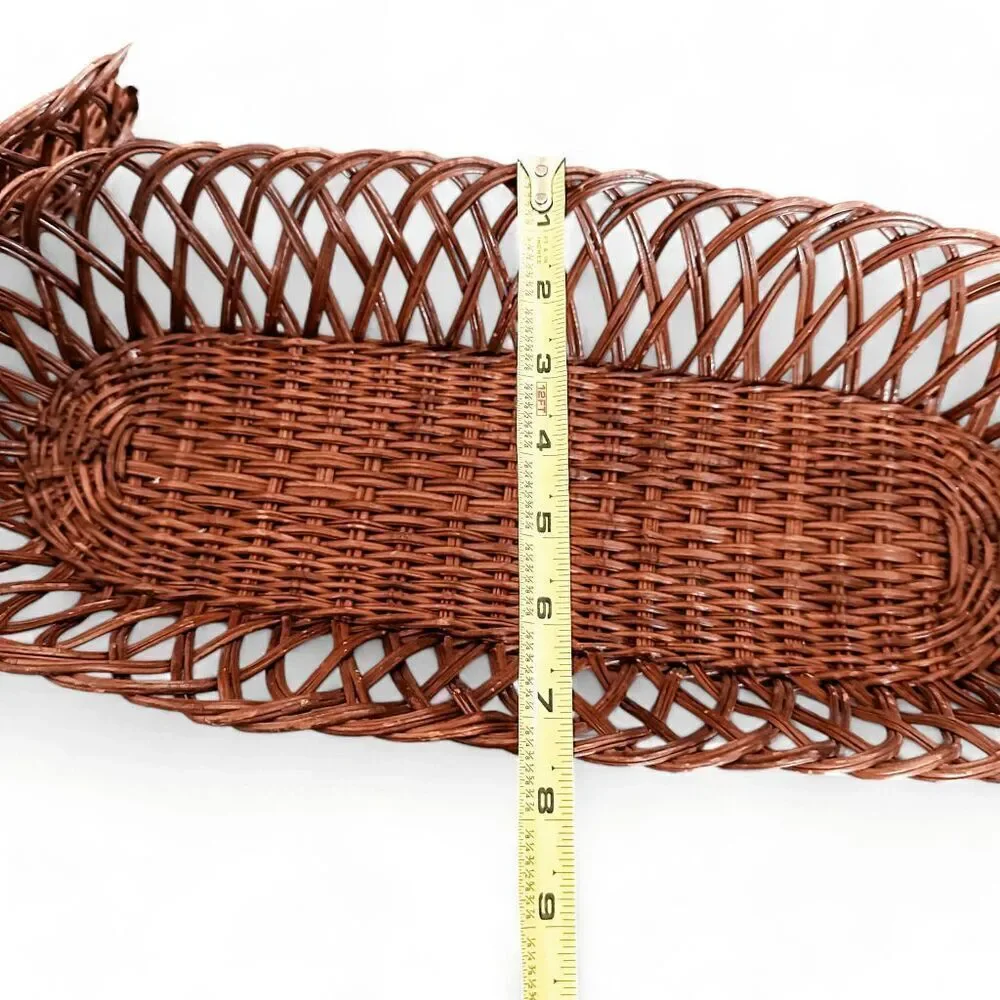 Oval Wicker Bread Basket Bundle of two